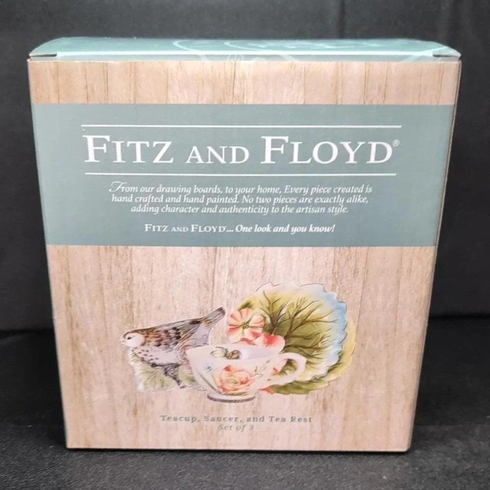 Fitz & Floyd Butterfly Tea Set, English Garden Collection, Replacement Tableware